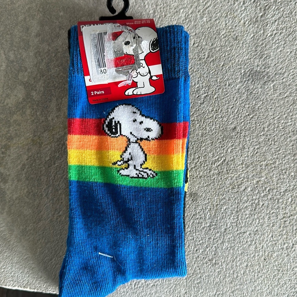 brand new peanuts socks